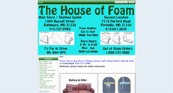 Desktop Screenshot of house-of-foam.com